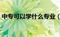 中专可以学什么专业（中专都可以学啥专业）