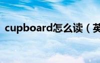 cupboard怎么读（英语cupboard怎么读）