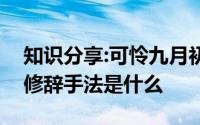 知识分享:可怜九月初三夜露似珍珠月似弓的修辞手法是什么