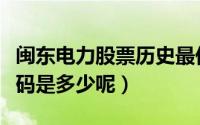 闽东电力股票历史最低多少（尚德电力股票代码是多少呢）