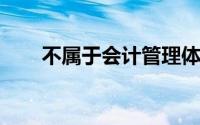 不属于会计管理体系的下列各项中,()