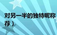 对另一半的独特昵称（对另一半的独特昵称推荐）