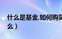 什么是基金,如何购买（基金购买的方法有什么）