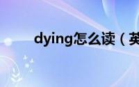 dying怎么读（英语dying怎么读）