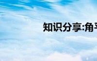 知识分享:角平分线是什么