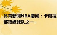 体育新闻NBA要闻：卡佩拉明年我们会有更高的期望成为东部顶级球队之一