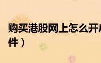 购买港股网上怎么开户（港股打新需要什么条件）