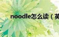 noodle怎么读（英语noodle怎么读）