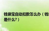 钱袋宝自动扣款怎么办（钱袋宝是什么平台自动扣款的原因是什么?）