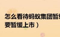怎么看待蚂蚁集团暂缓上市（蚂蚁公司为什么要暂缓上市）
