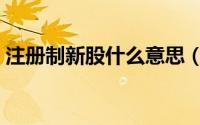注册制新股什么意思（注册制新股什么意思）