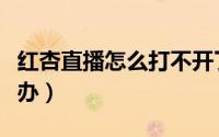红杏直播怎么打不开了（红杏直播进不去怎么办）