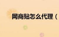 网商贴怎么代理（网商贴怎么贷款?）