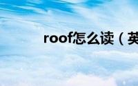 roof怎么读（英语roof怎么读）