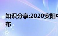 知识分享:2020安阳中考各高中录取分数线公布