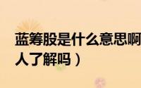 蓝筹股是什么意思啊（蓝筹股是什么意思?有人了解吗）