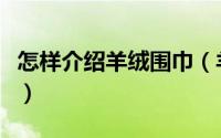 怎样介绍羊绒围巾（羊绒围巾都具备哪些特点）