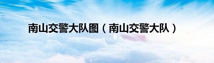 南山交警大队图（南山交警大队）