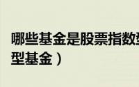 哪些基金是股票指数型基金（哪些基金是股票型基金）
