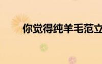 你觉得纯羊毛范立丁的规格怎么样？