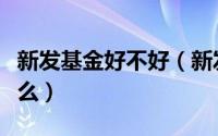 新发基金好不好（新发基金的好处和坏处是什么）