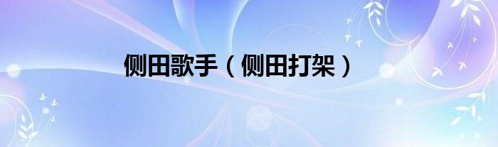 侧田歌手（侧田打架）