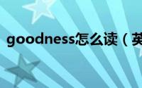 goodness怎么读（英语goodness怎么读）