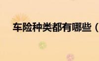 车险种类都有哪些（车险种类都有哪些）