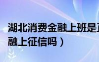 湖北消费金融上班是正式工作吗（湖北消费金融上征信吗）