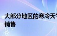 大部分地区的寒冷天气以及假期也可能减缓了销售