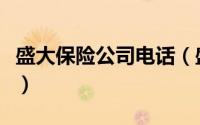 盛大保险公司电话（盛大保险客服电话是多少）