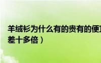 羊绒衫为什么有的贵有的便宜（同样都叫羊绒衫为何价格相差十多倍）