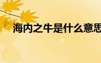海内之牛是什么意思（什么是海内之牛）