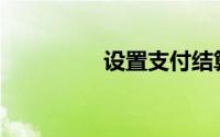设置支付结算方式包括()