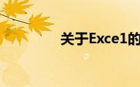 关于Exce1的正确说法是()