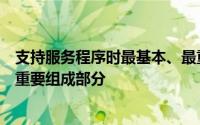 支持服务程序时最基本、最重要的系统软件是计算机系统的重要组成部分