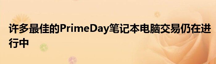 许多最佳的PrimeDay笔记本电脑交易仍在进行中
