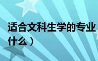 适合文科生学的专业（适合文科生学的专业有什么）