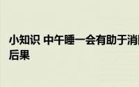 小知识 中午睡一会有助于消除困倦但经常趴着睡会造成什么后果