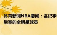 体育新闻NBA要闻：名记字母哥成本赛季第十位因伤缺席季后赛的全明星球员