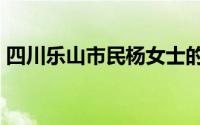 四川乐山市民杨女士的MINI小轿车完全被淹