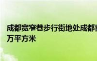成都宽窄巷步行街地处成都青羊区少城片区总建筑面积超20万平方米