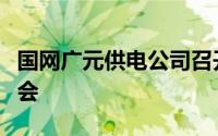 国网广元供电公司召开电力迎峰度夏新闻通气会
