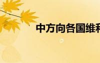 中方向各国维和人员捐赠疫苗