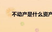 不动产是什么资产（不动产是什么）