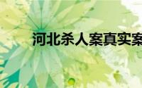 河北杀人案真实案件（河北杀人案）