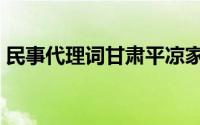 民事代理词甘肃平凉家事律师（民事代理词）