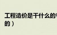 工程造价是干什么的专业（工程造价是干什么的）