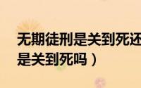 无期徒刑是关到死还是只关20年（无期徒刑是关到死吗）