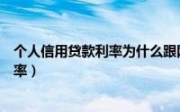 个人信用贷款利率为什么跟网上的不一样（个人信用贷款利率）